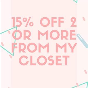 ✨15% off 2 or more✨